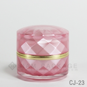 กระปุก อะคริลิค ลายเพชร รหัส CJ-23