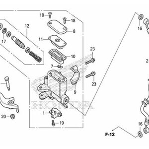 F-4 แม่ปั๊มเบรคหน้า(ดีส) AT