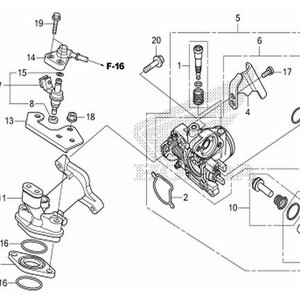 E-17 เรือนลิ้นเร่ง/หัวฉีด AT