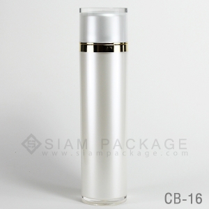 ขวดอะคริลิค ทรงสูง คาดทอง รหัส CB-16