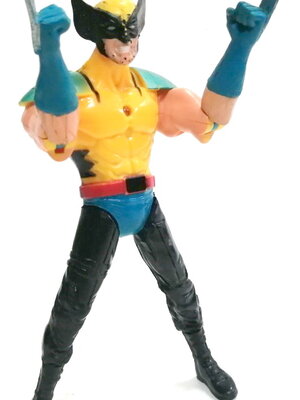 ตุ๊กตาแอคชั่นฟิกเกอร์วูลฟ์เวอรีน งานจีน สภาพเก่า มีตำหนิ AFC Wolverine สูงประมาณ 15 ซม.