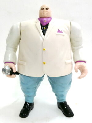 ฟิกเกอร์ AFC (แอคชั่นฟิกเกอร์) KINGPIN จาก SPIDER MAN ขนาดสูง 17 ซม. ขยับแขนได้ ไม้เท้าอยู่ครบ กดกลไกด้านหลังแล้วแขนจะยกทุ่ม งานเก่าปี 1999 สภาพสะสมเก่าเก็บ