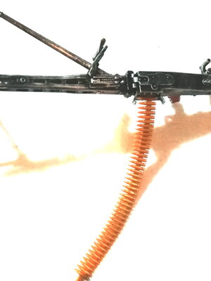 พลาสติกโมเดล ปืนกลหนัก ประกอบสำเร็จ ขนาดประมาณ 8"