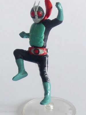 กาจาปอง มาสไรเดอร์2 ท่าไรเดอร์คิก ซากุระจิม่า ตาแดง โชวะไรเดอร์,Kashapon Masked Rider2-Rider Kick posture
