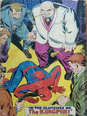 หนังสือการ์ตูนเก่า มีตำหนิ ตามภาพ สไปเดอร์แมน Spider-Man ,ฉบับภาษาอังกฤษ ตอน In the Clutches of the Kingpin!!