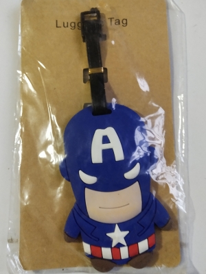 ของสะสมมาร์เวลเก่าเก็บ คอมมิกส์ ,Marvel Comics collecible item, ป้ายแขวนกระเป๋าลายกัปตันอเมริกา Captain America