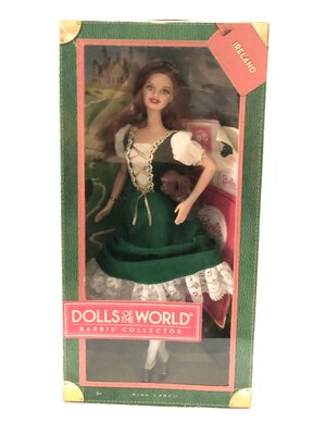 มือ1 เก่าเก็บในกล่อง **กล่องมีตำหนิ ตุ๊กตาบาร์บี้ รุ่น Dolls of the World ตุ๊กตาไอร์แลนด์ Ireland