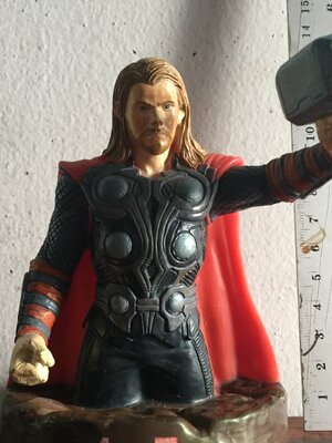 ฝาท็อปเปอร์ เทพสายฟ้า ธอว์ ภาค อเวนเจอร์ Thor, The Anenger, glass topper fromMovie, สภาพสะสม เก่าเก็บ