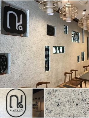 งานพ่นสีหินแกรนิตเลียนแบบธรรมชาติ งานสีพ่นหิน