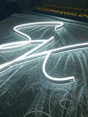 ป้ายไฟนีออนFlex แสงสีขาว