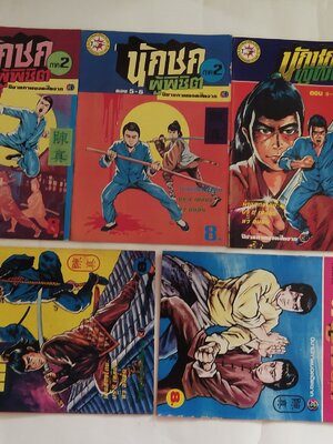 นิยายภาพภาพยนต์จีนเก่า "นักชกผู้พิชิต ภาค2 "นิยายภาพยอดฮิตจาก ไทยทีวีสีช่อง3 นำแสดงโดย บรู๊ซ เหลีบง และ หวี อันอัน จำนวน 5 เล่ม 20 ตอน