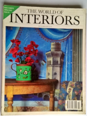 ขายนิตยสารเก่าบ้านและตกแต่ง THE WORLD OF INTERIORS,OCTOBER 1993,DECOREX SPECIAL ISSUE