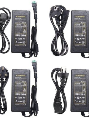 AC110-240V ถึง D Dee Cs 12V 5A หม้อแปลงอะแดปเตอร์แปลงไฟ 60W สำหรับ LED Strip Light - UK Plug