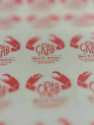 งานสติ๊กเกอร์ไดคัท Block 71-Seafood