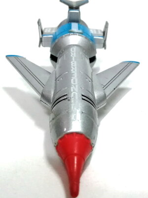 จรวดธันเดอร์เบิร์ด1 (วิหคสายฟ้า 1) ยานธันเดอร์เบิร์ด1 Thunderbird1 วัสดุเหล็กผสมพลาสติก ทำสีสำเร็จ ของ Bandai ปี 1997** กลไกขยับปีชำรุดเสื่อมตามเวลา สะสมสภาพดี เก่าเก็บ