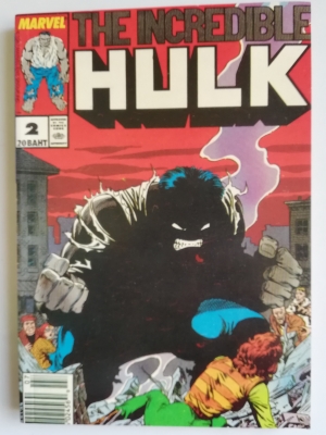 พ็อคเก็ตบุ๊คสะสมแนวอนิเมชั่น หนังสือการ์ตูนเก่า the Incredible Hulk ฉบับที่2 July 1987-March 1988