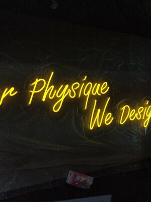 ป้ายไฟนีออนดัด Your phgsique We Design