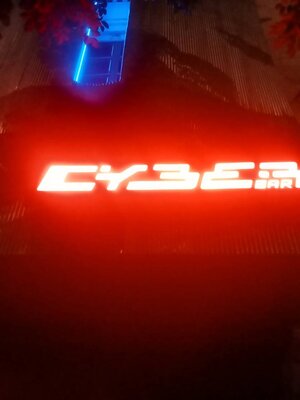 #ป้ายอักษรสแตนเลสแฮร์ไลน์ไฟออกหน้า