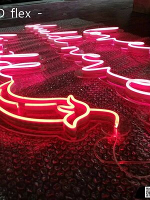 ป้ายไฟนีออน LED #อะคริลิคใสรองหลัง