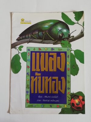 มีหลายภาพ หนังสือภาพเล่มใหญ่ มีตำหนิ โปรดดูทุกภาพ, แมลงทับทอง เรื่องโดย สิรินทร์ ช่วงโชติ, ภาพโดย ธีระพันธ์ ลอไพบูลย์ พิมพ์ครั้งล่าสุด 2547