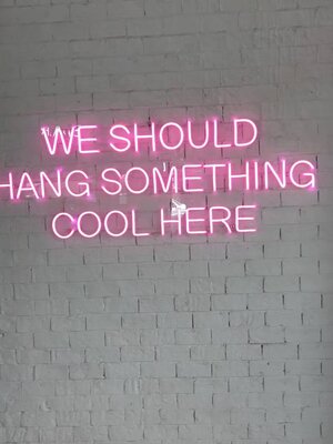 ป้ายไฟนีออนFlex แสงสีชมพู อะคริลิคใสรองหลัง