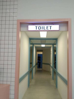 งานป้ายกล่องไฟ TOILET