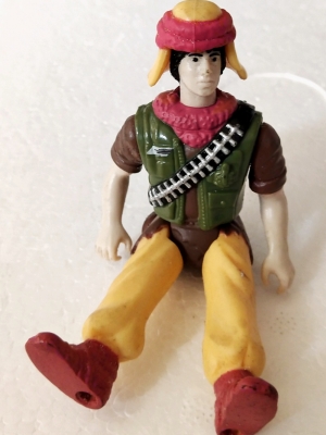 ของเล่น ของสะสม แอคชั่น ฟิกเกอร์ สูงราว 4 นิ้ว จากภาพยนตร์เรื่อง star gate ทำสีสำเร็จ ถอดหมวกได้