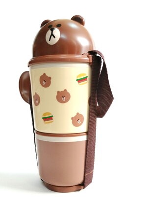 ชุดปิ่นโตหมีบราวน์ brown แคแรคเตอร์ จาก LINE สามารถแยกออกจากกัน ได้4ชิ้น(ตามรูป) สภาพดี ขนาดตามรูป มีรอยบ้าง