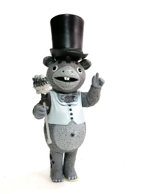 ซอฟ ขนาด3นิ้ว ไคจู บุสก้า (บุสก้าจอมอภินิหาร)รุ่นบุสก้าเล่นกล สีเทา ขนาดตามรูป สภาพดี