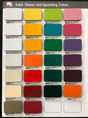 งานป้ายคอมโพสิต solid,Glossy and Sparkling Colors