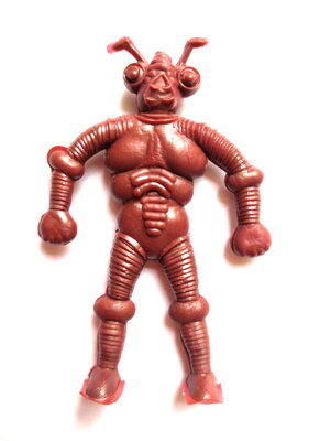 ตุ๊กตุ่นแอ๊นท์ 2.5" แถมถุงถั่ว สีแดงเลือดหมู สัตว์ประหลาด เลนน์อะริ (มนุษย์ดัดแปลง มดแว่นขยาย)สัตว์ประหลาดจากองค์การ เดสตรอน ในซีรีย์ เดชเจ้ามดเขียว วี3 ของเก่า ราวปี 2520