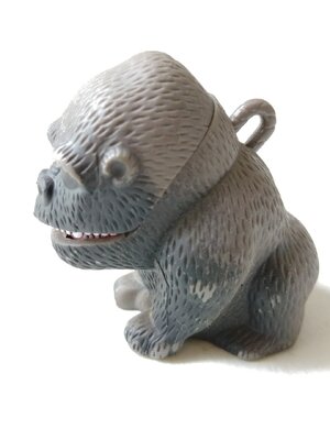 ของสะสม ลิงกอลิลล่า อ้าปากได้ ***วงจรไฟ ชำรุด ไม่มีฝาปิด ขนาด 2 นิ้ว ขายตามสภาพ