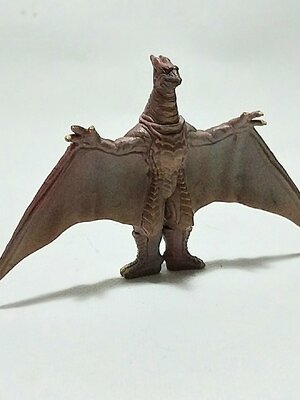 นกยักษ์ราดอน**ไม่มีตราปั๊ม (โรดาน, Radon, Rodan) ซอฟของเก่าหายาก รายละเอียดครบ ขนาด 14*9 ซม.