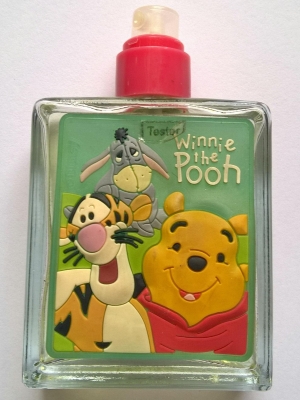 ของสะสม ขวดน้ำหอม edt ขวดแก้วพิมพ์ยางนูนตัว วินนี่ เดอะ พูห์และเพื่อน มือ2 ตามภาพ