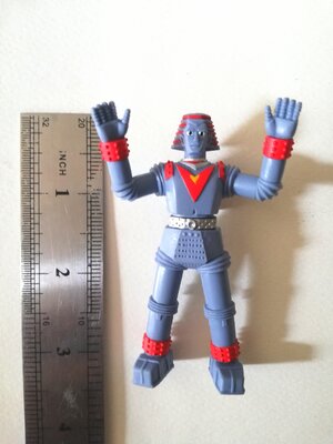 ของเก่าเก็บสะสม กาชาปองHG สูงราว 10ซม.ทำสีสำเร็จ สภาพดี Giant Robo ไจแอนท์โรโบ, หุ่นยักษ์โรโบะ หนึ่งในตำนานฮีโร่หุ่นยักษ์คนแสดงที่เก่าที่สุด หุ่นยักษ์โรโบะ เคยฉายบ้านเราเมื่อราวปี2511