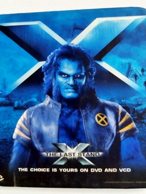 ของสะสมจากภาพยนต์ X-Men ,แผ่นรองแก้วน้ำ x - men : the last stand รูป beast สภาพเก่าเก็บ ไม่ผ่านการใช้งาน