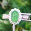 หยก พม่า แท้ Jade แหวนหยก (jadeite Ring) ดิบ (Size) 59 ไม่ผ่านการปรับปรุง (Type A) พม่า (Myanmar)