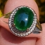 หยก พม่า แท้ Jade แหวนหยก 翡翠戒指 (Jadeite ring) 1.23 กะรัต (Cts.) ดิบ ไม่ผ่านการปรับปรุง (Type A) พม่า (Myanmar)