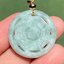 หยก พม่า แท้ จี้หยก (Burmese jadeite) แกะสลักกระจกแปดทิศ 28.26 กะรัต (Cts.) หยกแท้ อัญมณีมงคลประจําวันเกิด เครื่องประดับหยก