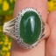 หยก พม่า แท้ Jade แหวนหยก 翡翠戒指 (Jadeite ring) 3.57 กะรัต (Cts.) (Size) 61 ดิบ ไม่ผ่านการปรับปรุง (Type A) พม่า (Myanmar)