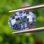 พลอย ไพลิน blue sapphire 3.55 กะรัต (Cts.) ดิบ unheated พร้อมใบเซอร์ พลอยแท้ อัญมณีมงคลประจําวันเกิด เครื่องประดับพลอย