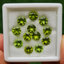 พลอย เพอริดอต Peridot 11.07 กะรัต (Cts.) 12 เม็ด (pcs.) พลอยแท้ อัญมณีมงคลประจําวันเกิด เครื่องประดับพลอย
