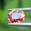 พลอย ซองเจีย แซฟไฟร์ Songea Sapphire ส้มอมชมพู Pinkish Orange 1.01 กะรัต (Cts.克拉) VVS