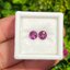 พลอย โรโดไลต์ การ์เน็ท Rhodolite Garnet 1.45 Cts. 2 เม็ด (Pcs.) พลอยแท้ อัญมณีมงคลประจําวันเกิด เครื่องประดับพลอย
