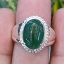 หยก พม่า แท้ Jade แหวนหยก 翡翠戒指 (Jadeite ring) 3.39 กะรัต (Cts.) (Size) 58 ดิบ ไม่ผ่านการปรับปรุง (Type A) พม่า (Myanmar)