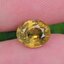 พลอย บุษราคัม yellow sapphire 3.07 กะรัต (Cts.) พลอยแท้ อัญมณีมงคลประจําวันเกิด เครื่องประดับพลอย