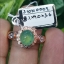หยก พม่า แท้ Jade แหวนหยก (Jadeite ring) 2.13 กะรัต (Cts.) (Size) 59 ดิบ ไม่ผ่านการปรับปรุง (Type A) พม่า (Myanmar)
