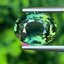 พลอย เขียวส่อง Green Sapphire 4.26 กะรัต (Cts.) พร้อมใบเซอร์ พลอยแท้ อัญมณีมงคลประจําวันเกิด เครื่องประดับพลอย