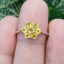 แหวน พลอยบุษราคัม Yellow Sapphire Silver Ring (Size) 58 ตัวเรือนเงิน ชุบทองคำขาว/โรเดียม
