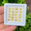 พลอย บุษราคัม yellow sapphire 5.05 กะรัต (Cts.) 20 เม็ด (Pcs.) พลอยแท้ อัญมณีมงคลประจําวันเกิด เครื่องประดับพลอย